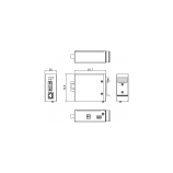 DS101_Industrial 1-port Fast Ethernet to Fiber Media Converter dimension