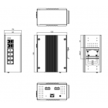 DS412 Industrial 8G + 4GF Layer 2 Cyber Security Switch｜WoMaster