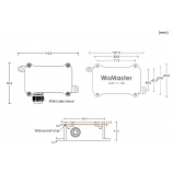 Outdoor NBIoT Sensor Gateway Modbus RS485 to NB-IoT / LTE Cat M1 SCB111 dimensio