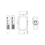 DS108_industrial unmanaged Ethernet switch dimension