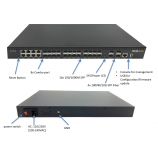 8 Ports Giga Combo + 16 Port Giga SFP + 4 Ports 10G SFP+ Rackmount  Layer2+ Swit