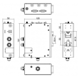 WR322A-M12 Industrial Secure Wireless Router Dimension