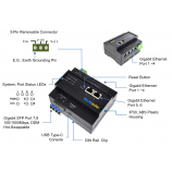 Industrial 8-port Managed Gigabit Ethernet Switch with 2 Gigabit SFP 
