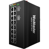 DP18G - Industrial 16G PoE+ +2GF Layer 2+ Managed PoE Switch | WoMaster