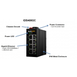 IDS408GC Interface - Din-rail 8-Port Giga Smart Ethernet Switch