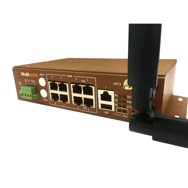 WR319P-LTE Industrial 8+1G port Cellular PoE Routing Switch｜WoMaster