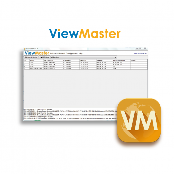 ViewMaster Industrial Network Configuration Utility｜WoMaster