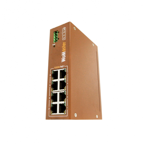 DP208 Industrial 8-port PoE switch｜WoMaster