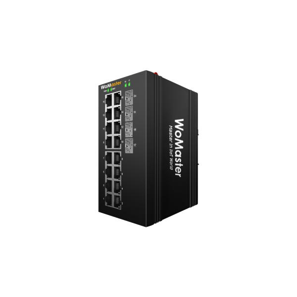 DP420G - Industrial 16G PoE+ +4GF Layer 2+ Managed PoE Switch | WoMaster